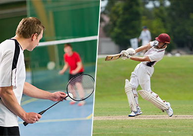 Badminton & Cricket